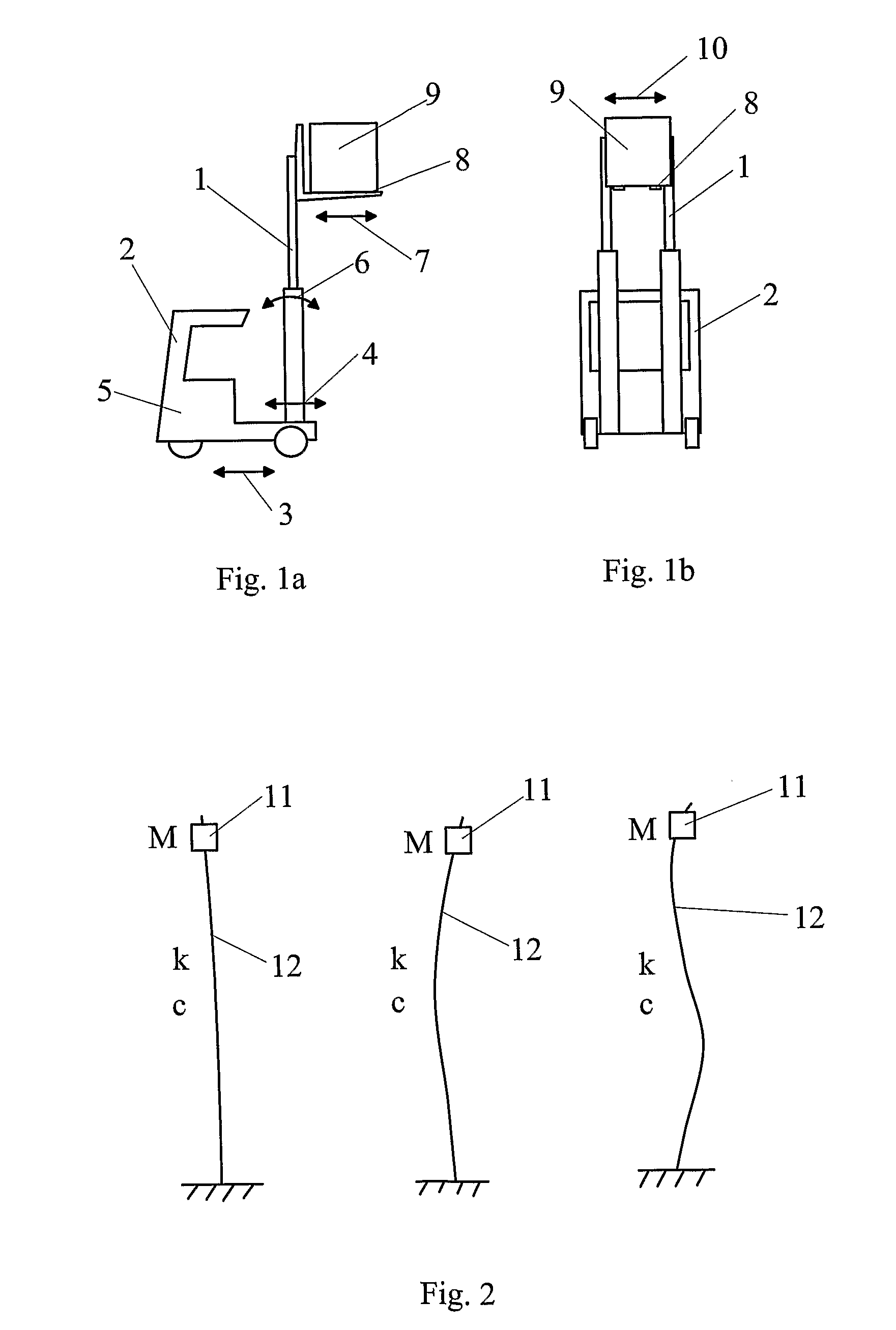 Method and an arrangement for dampening vibrations in a mast structure