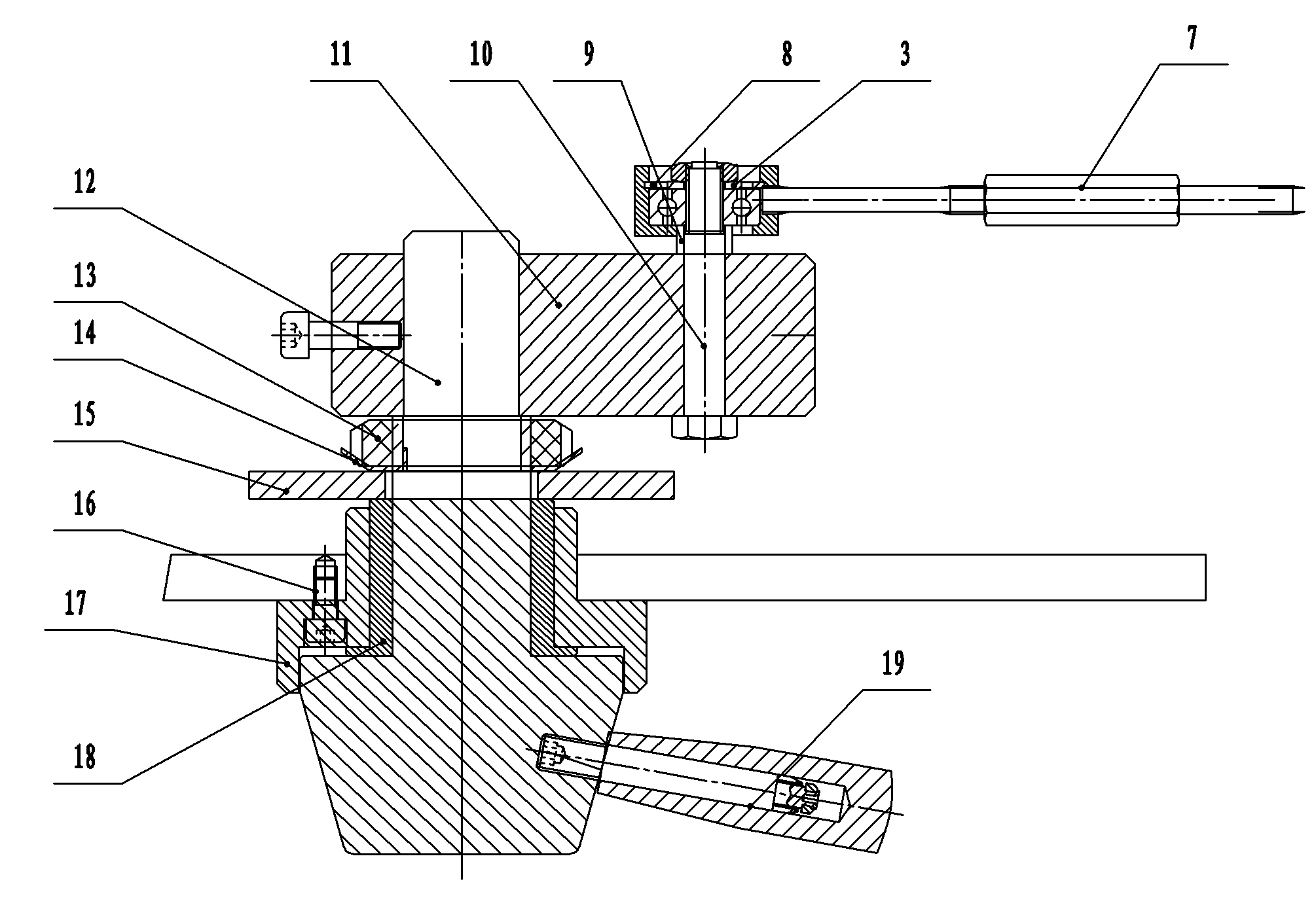 Water tank cover lifting device of turnover water tank wire drawing machine