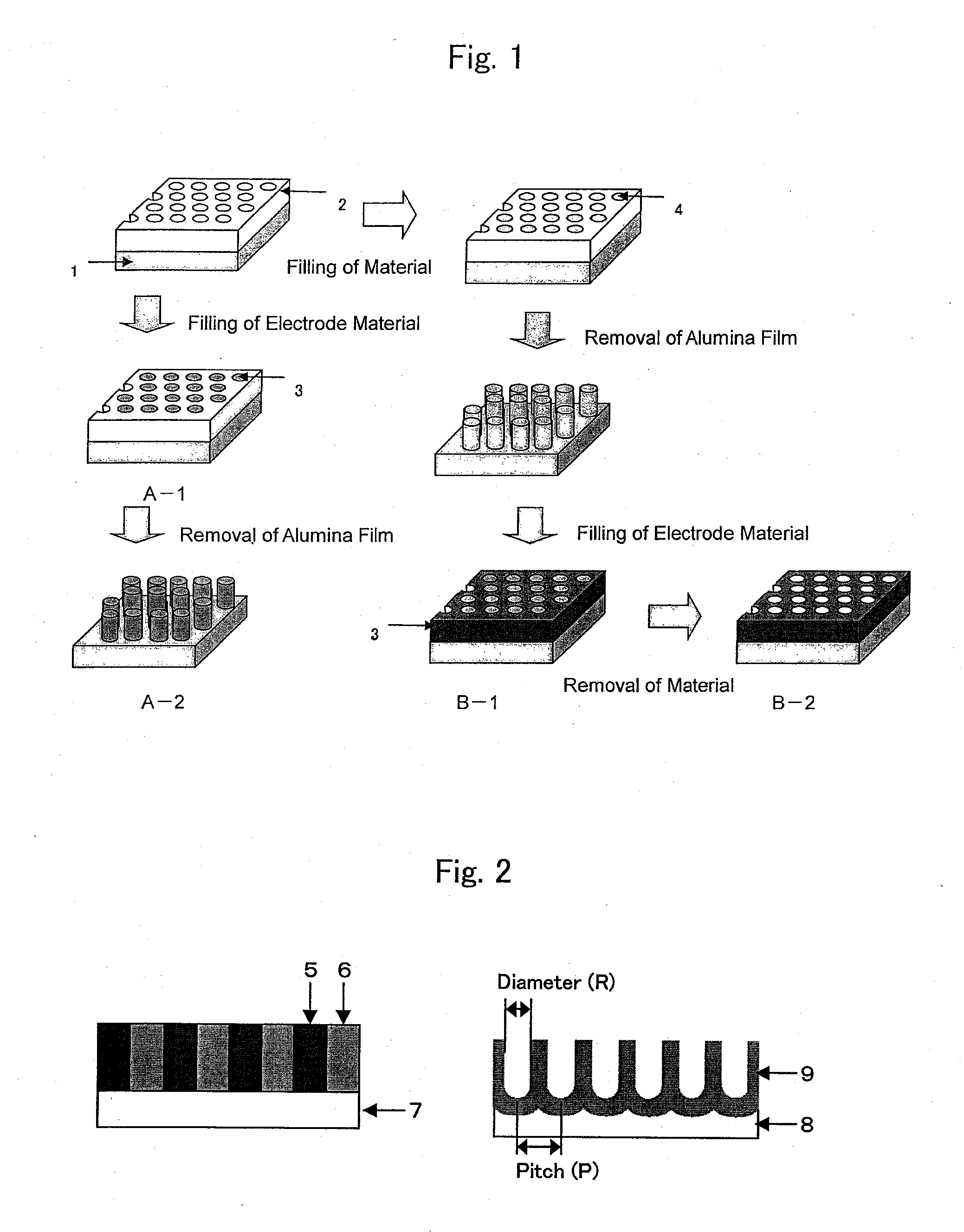 Method for manufacturing nano-array electrode and photoelectric conversion device using same