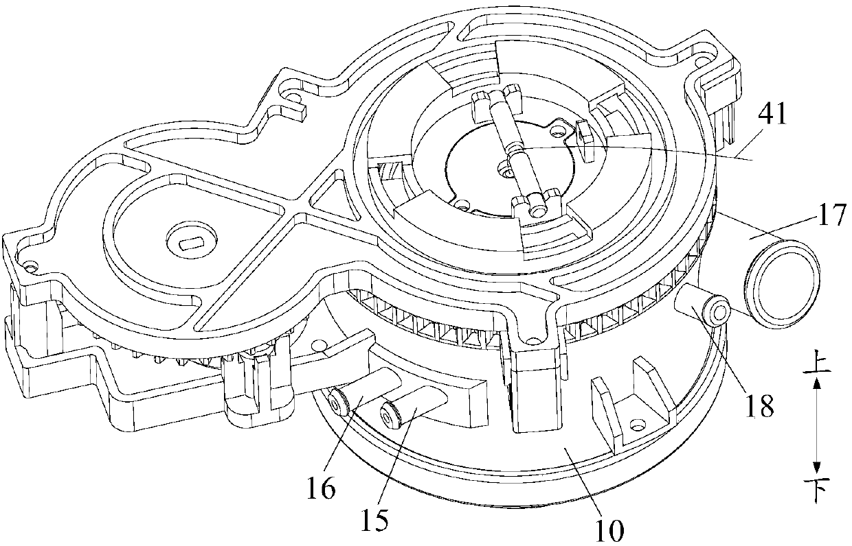 Material washing device, control method and device for same, cooking utensil and storage medium