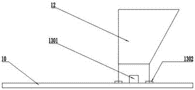 Grinding and crushing device with quick feeding and automatic discharging and blowing functions