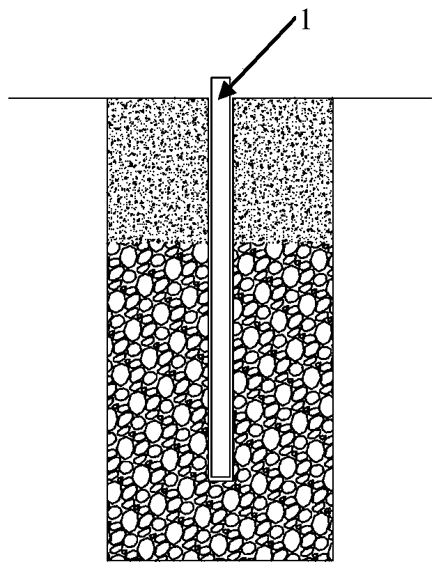 A treatment method for grout running out of prefabricated piles planted in crushed stone layers