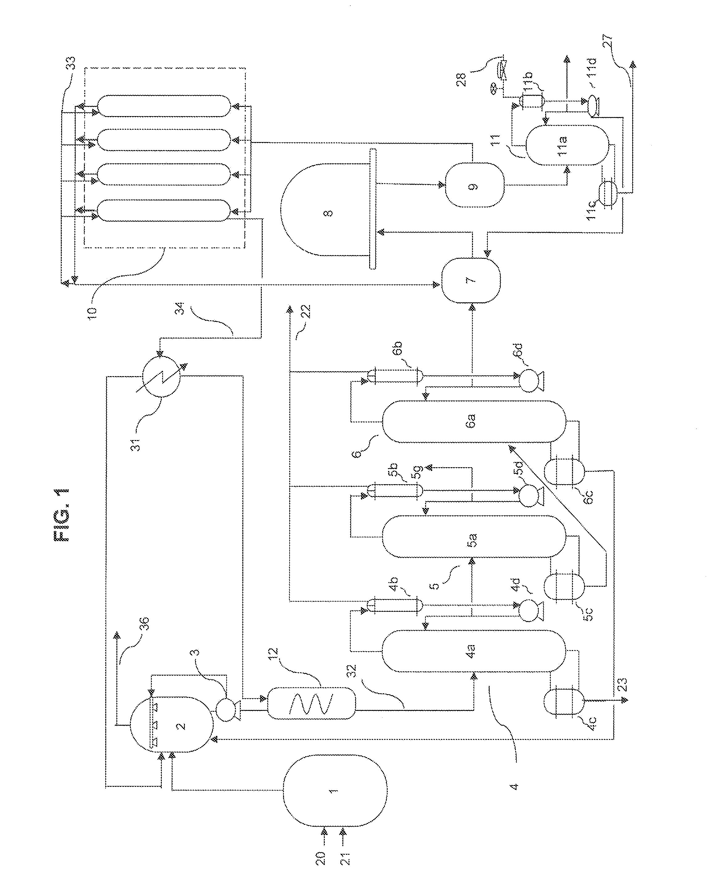 Apparatus and method for producing polycrystalline silicon having a reduced amount of boron compounds by forming phosphorus-boron compounds