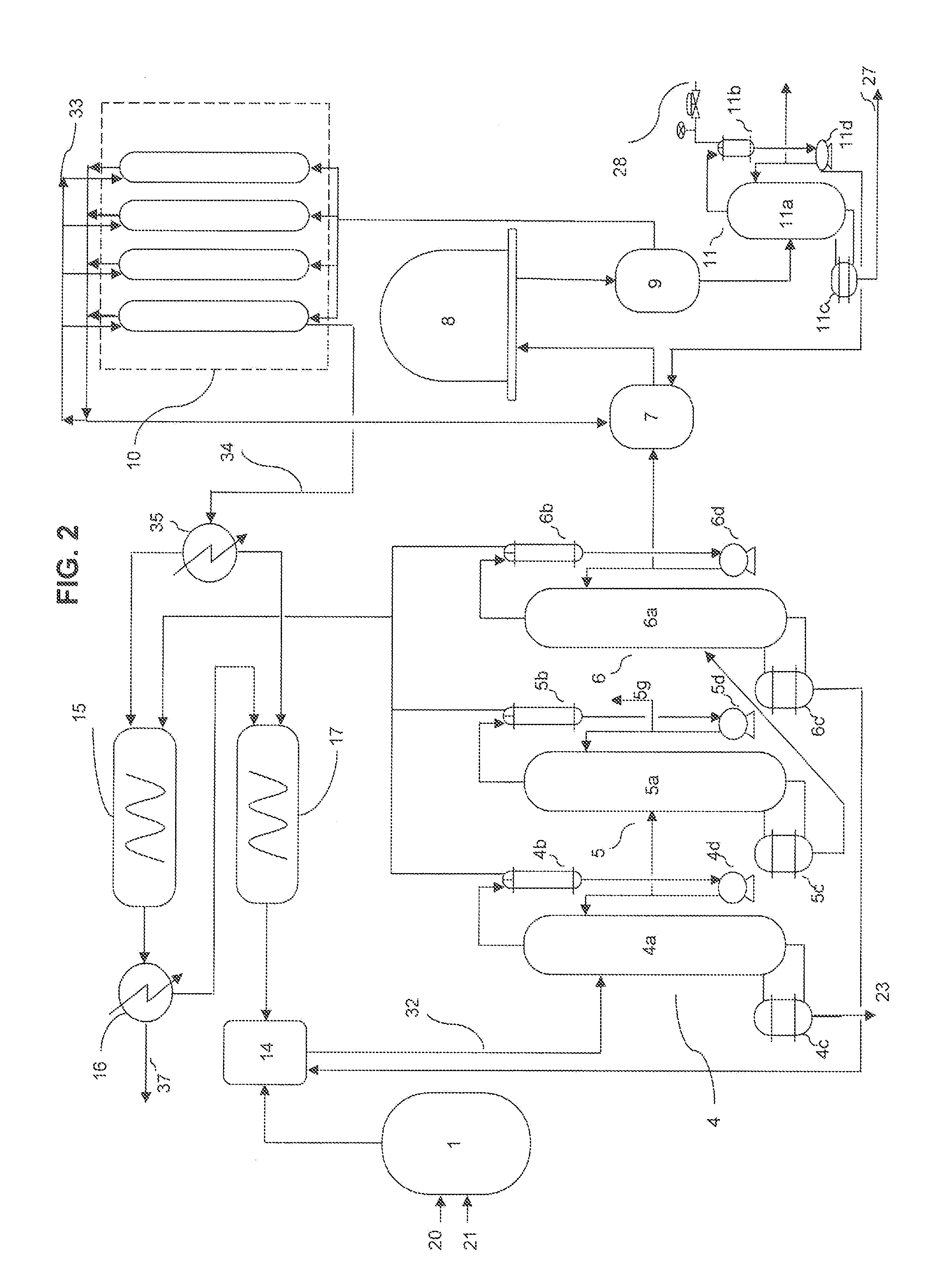 Apparatus and method for producing polycrystalline silicon having a reduced amount of boron compounds by forming phosphorus-boron compounds