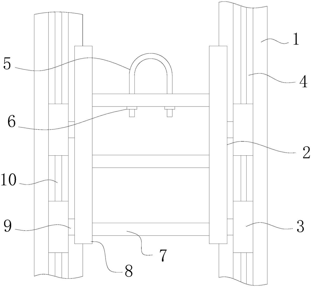 Hoisting frame for forklift