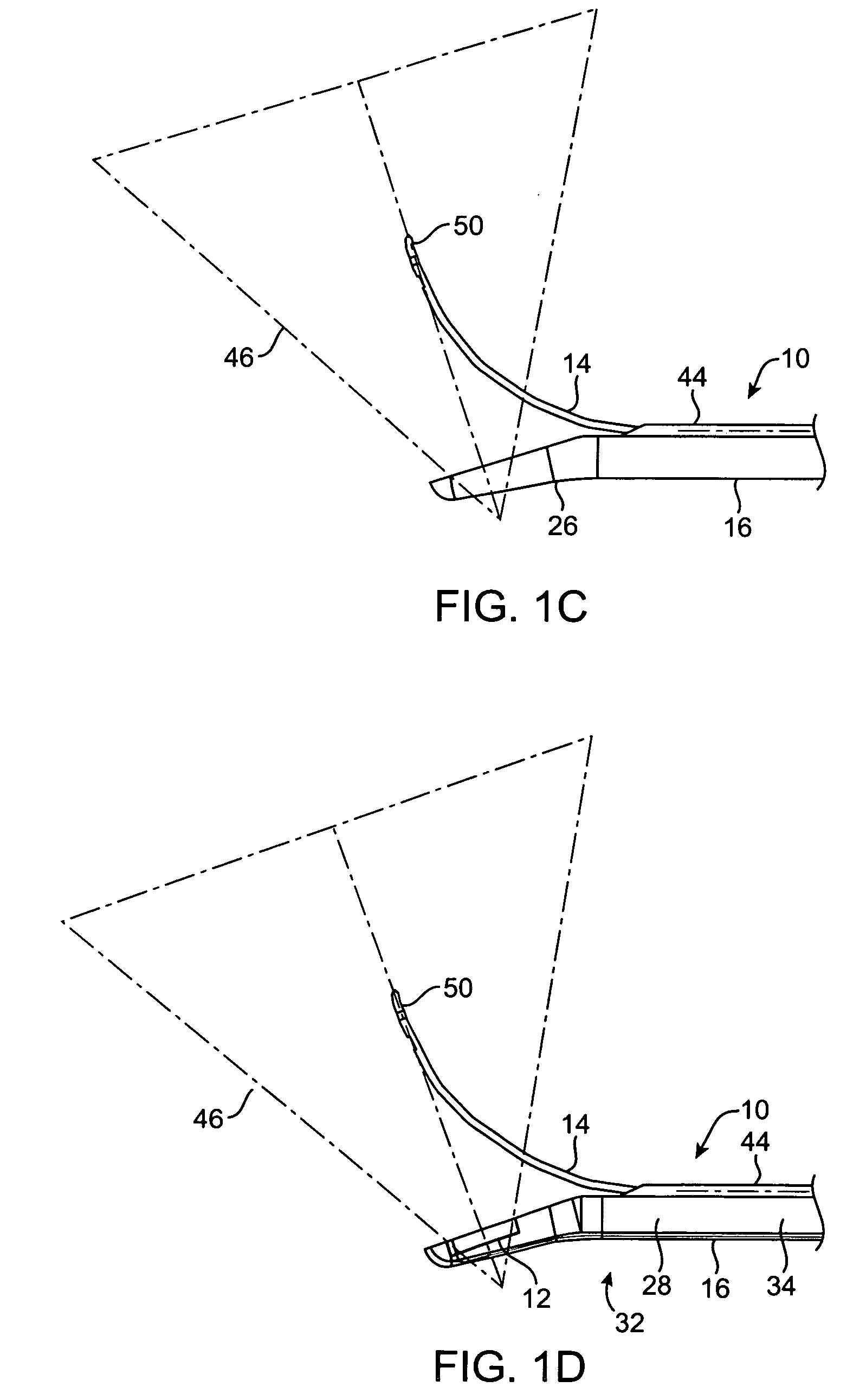 Systems and methods for deploying echogenic components in ultrasonic imaging fields