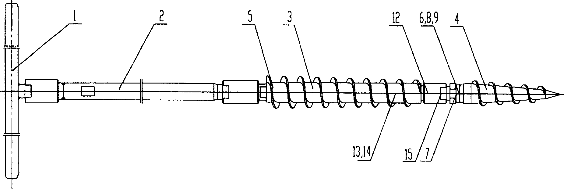 Underground gas collecting drilling tool