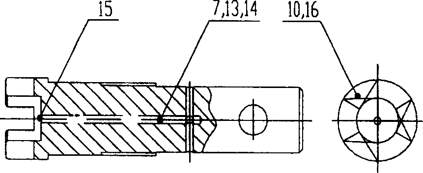 Underground gas collecting drilling tool