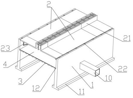 Permeable hidden drainage ditch and construction method thereof