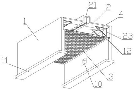 Permeable hidden drainage ditch and construction method thereof