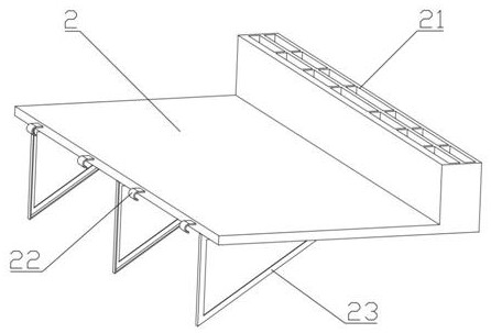 Permeable hidden drainage ditch and construction method thereof