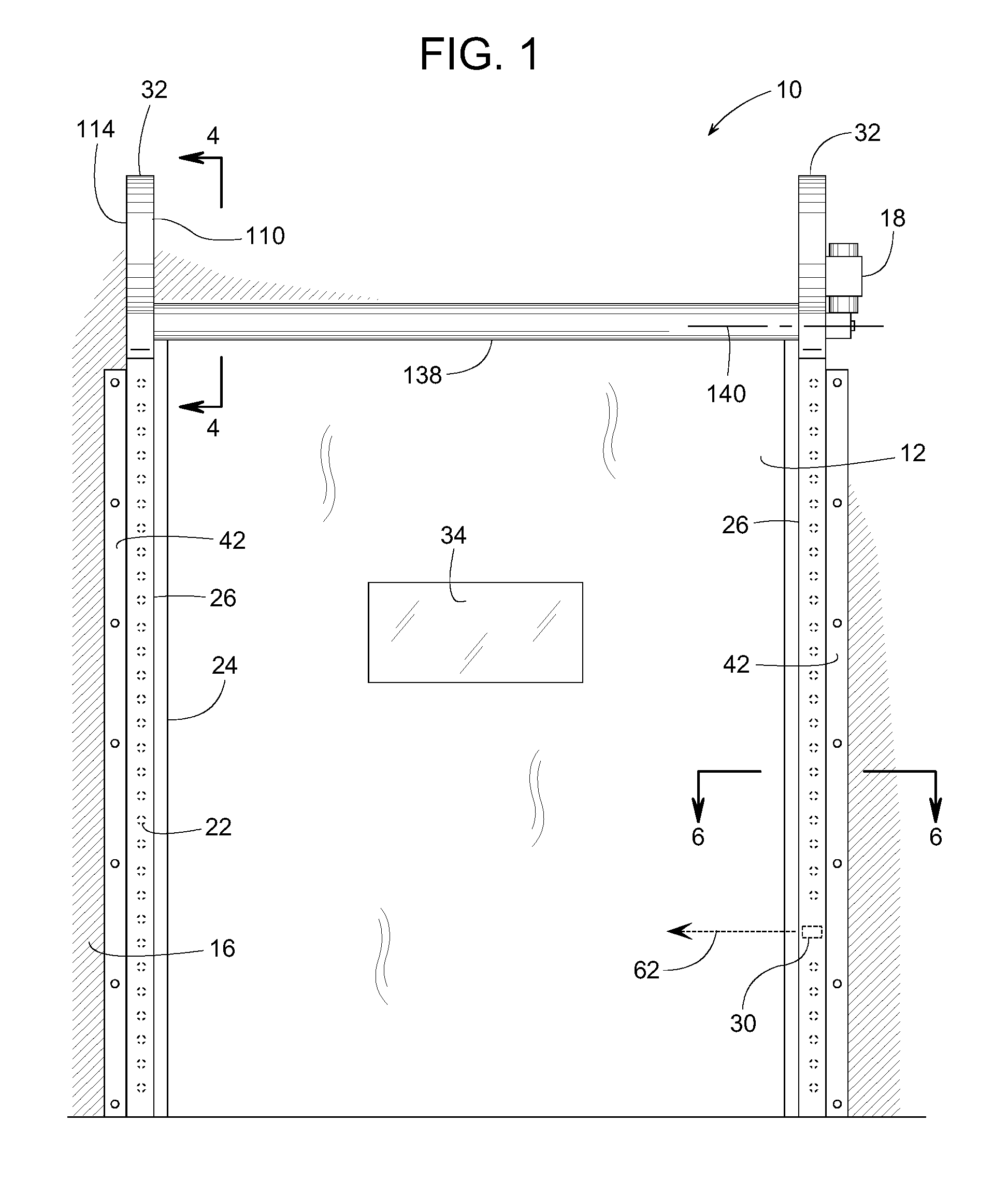 Track and guide system for a door