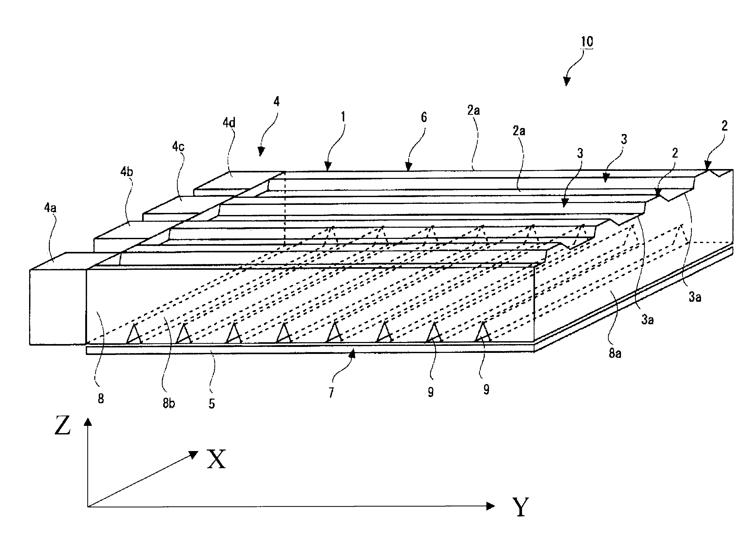 Surface light source element and image display including the same