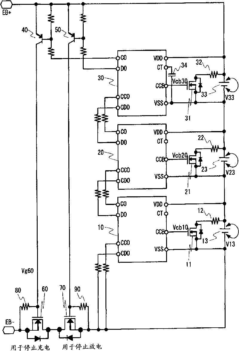 Charge/discharge control circuit and battery device