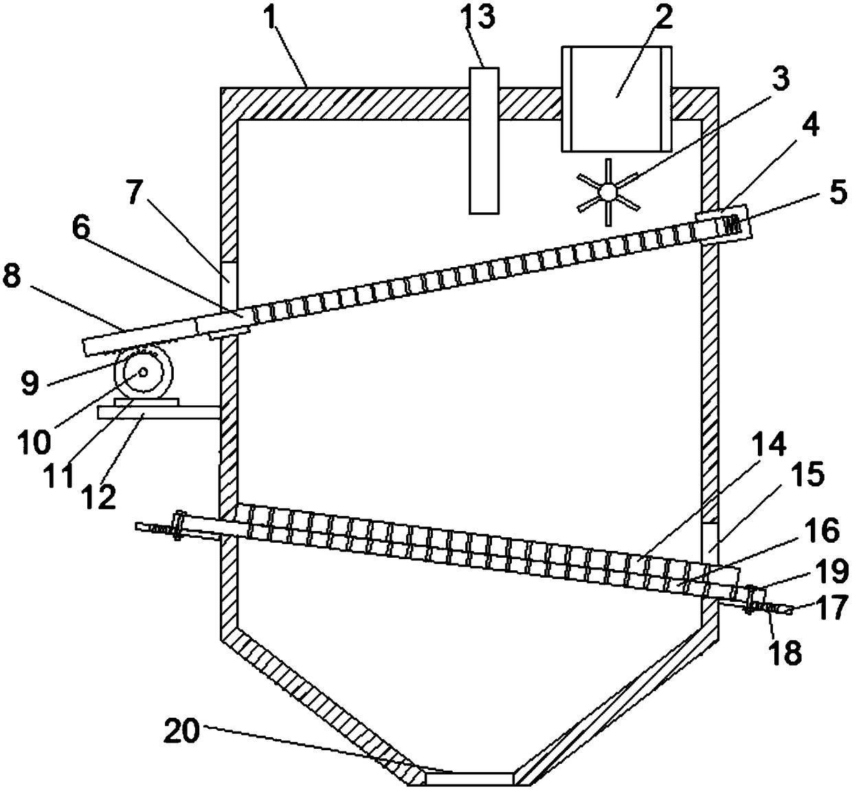 Garlic clove sorting device