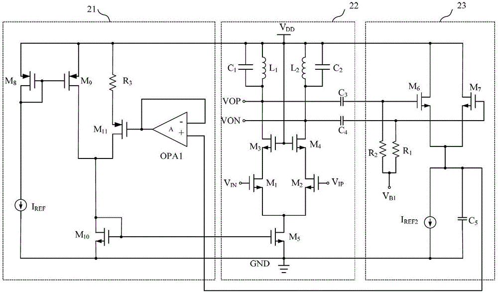 Radio frequency power amplifier circuit with automatic output power regulation function