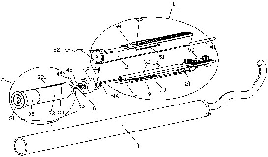 Gas-driven miniature grating ruler