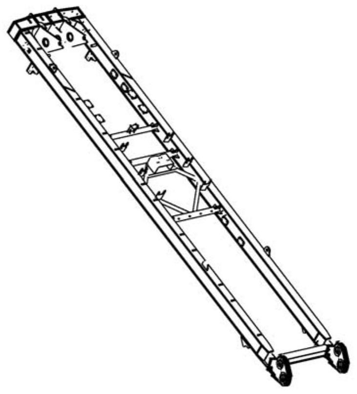 Telescopic main arm mast, crane and operation method thereof