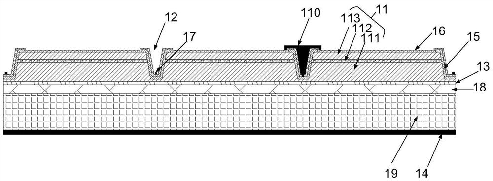 A vertical LED chip structure and manufacturing method thereof