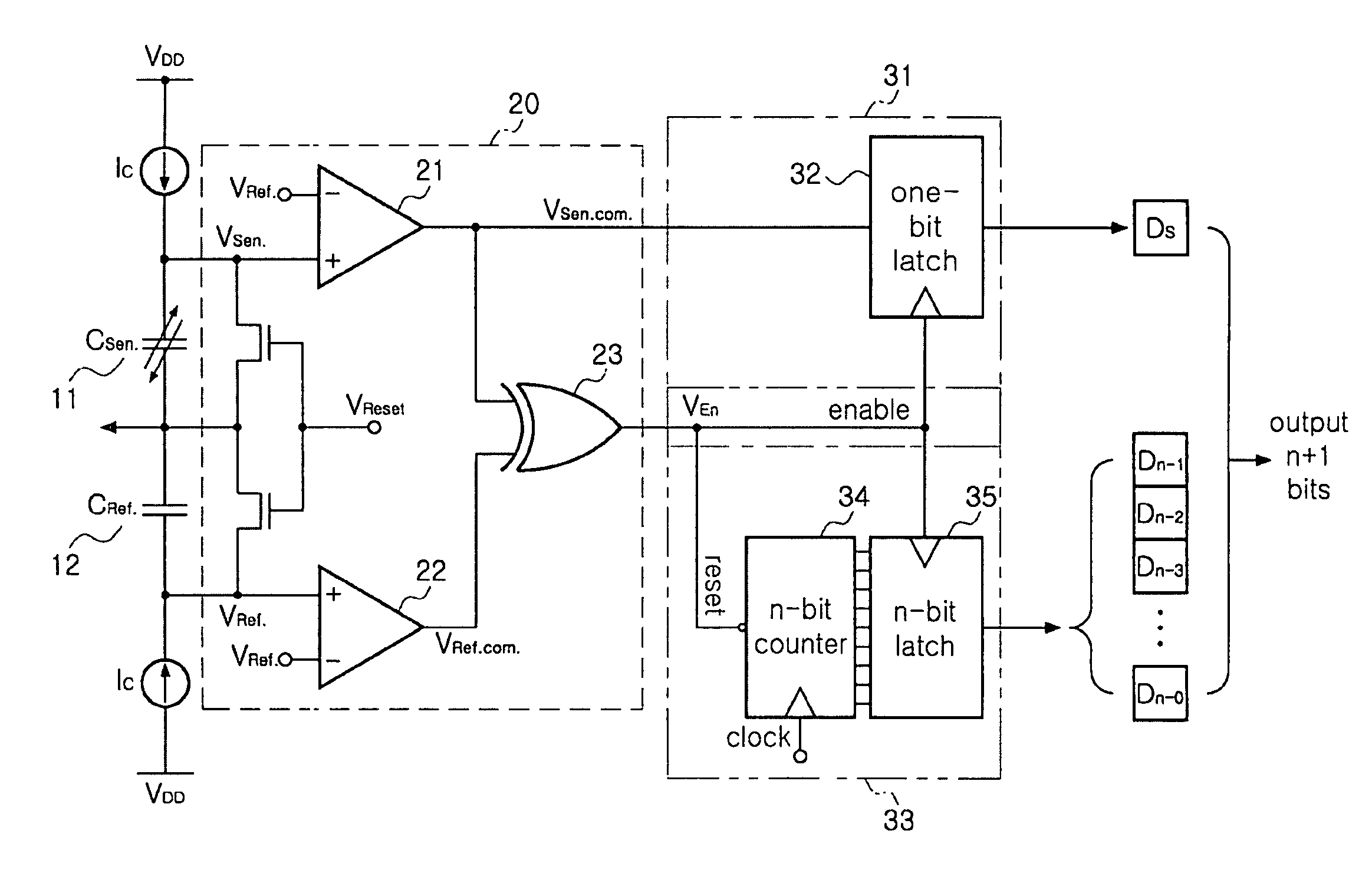 Bidirectional readout circuit for detecting direction and amplitude of capacitive MEMS accelerometers