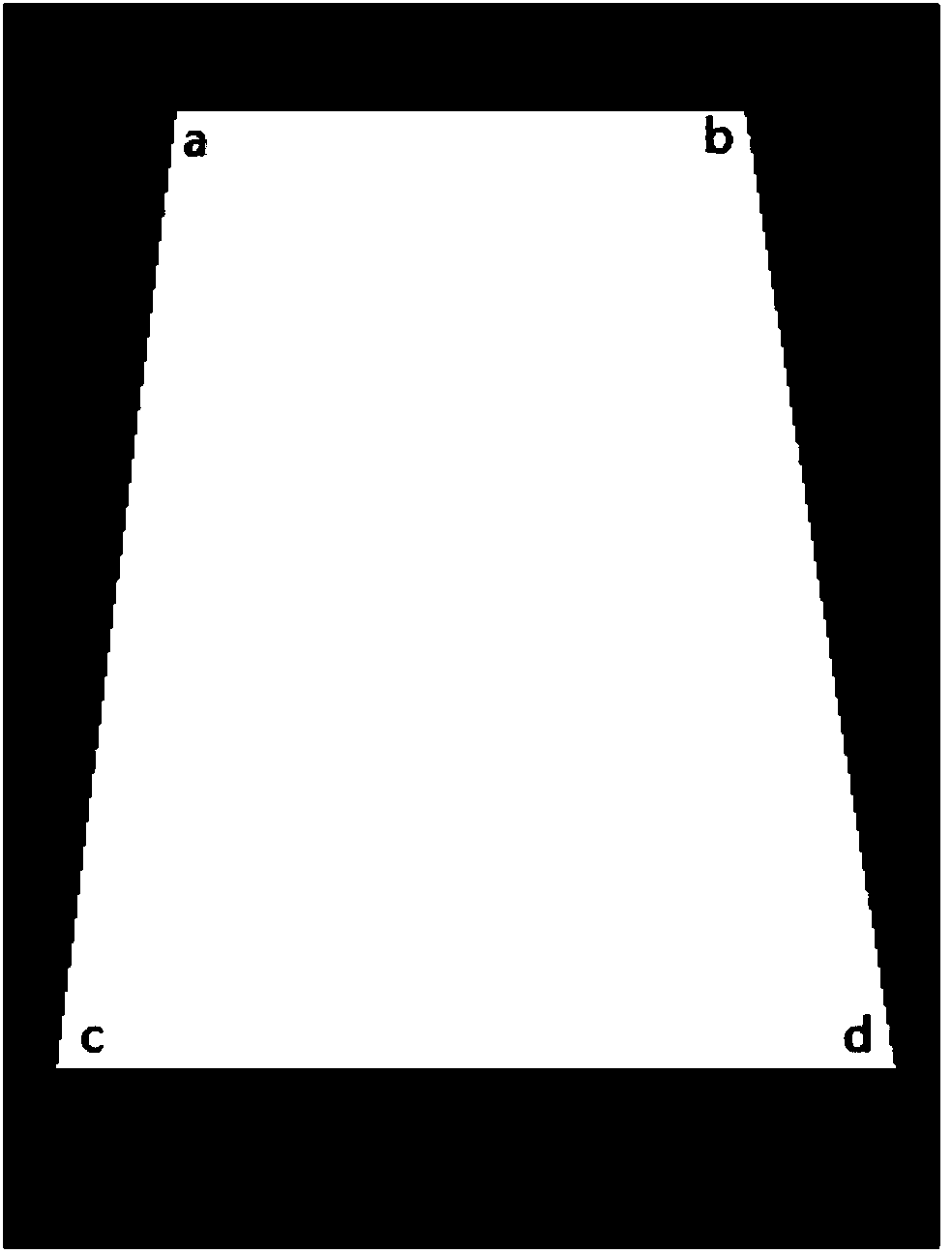 Real-time trapezoidal distortion correction method and system for optical fingerprint sensor