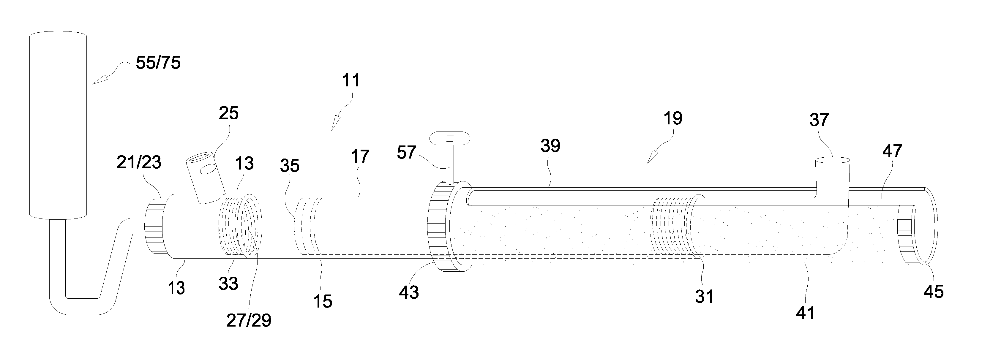 Liquid dispenser with interchangeable heads and extension poles