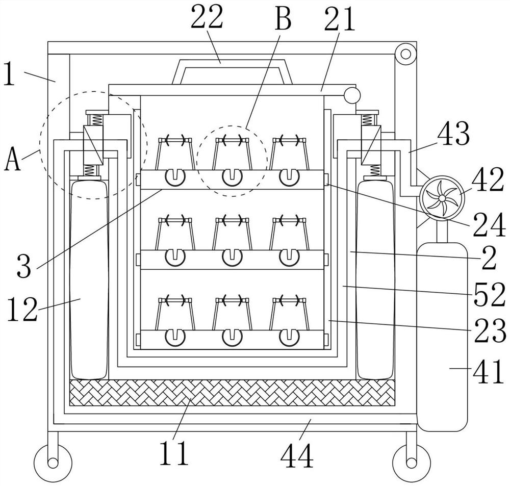 Stem cell transporting, storing and transporting device