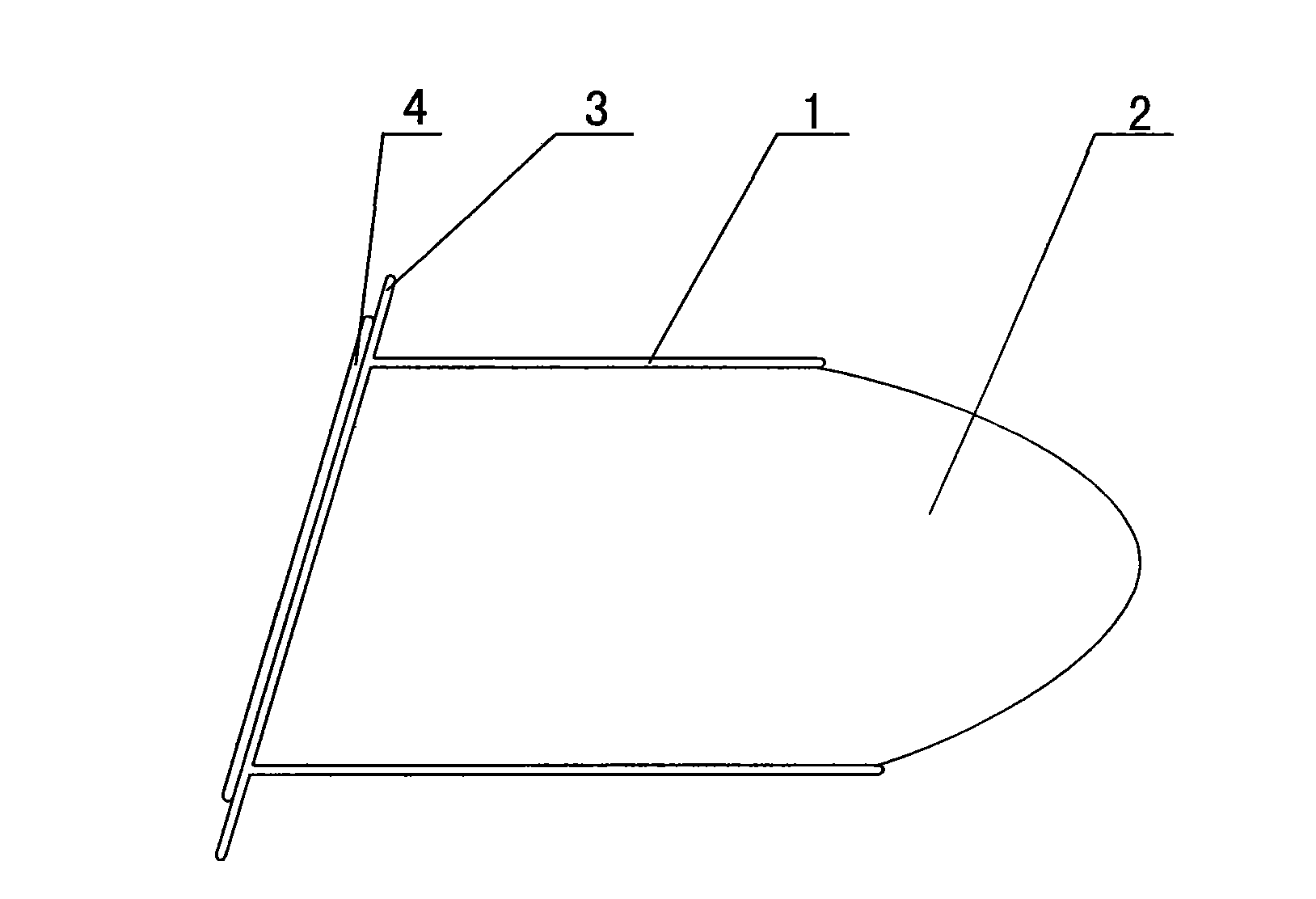 Special vaginal forceps for transvaginal operation