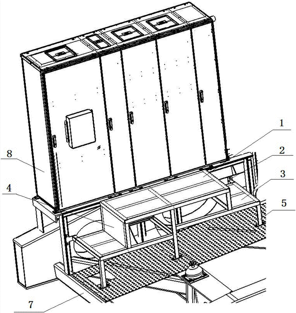 Wind power converter maintenance platform