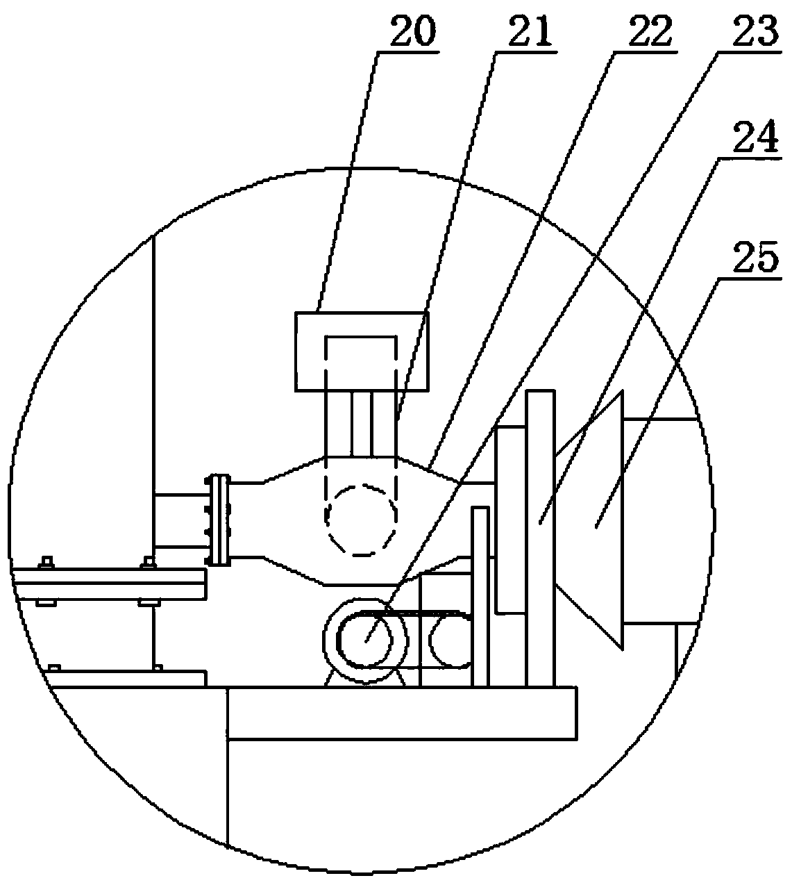 Coating and heating device of large-caliber plastic-coated composite steel pipe