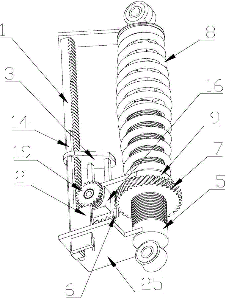Shock absorber with intelligent automatic pre-pressure adjusting function