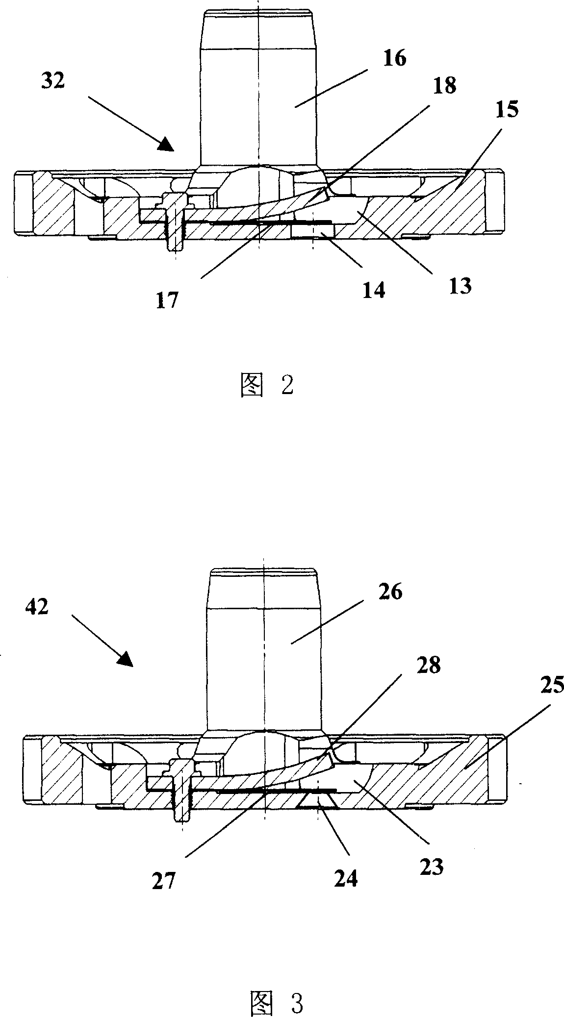 Upper bearing of rotary compressor