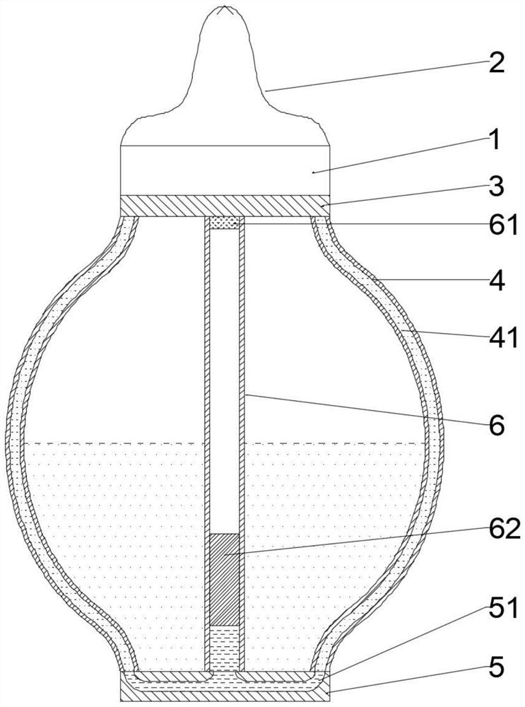 Anti-choking feeding bottle