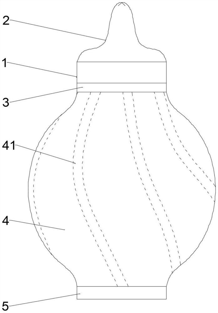 Anti-choking feeding bottle