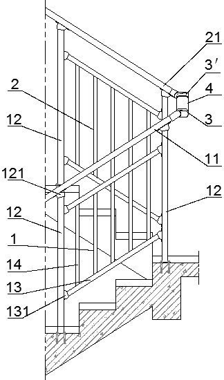 Assembly integrated stair protection device