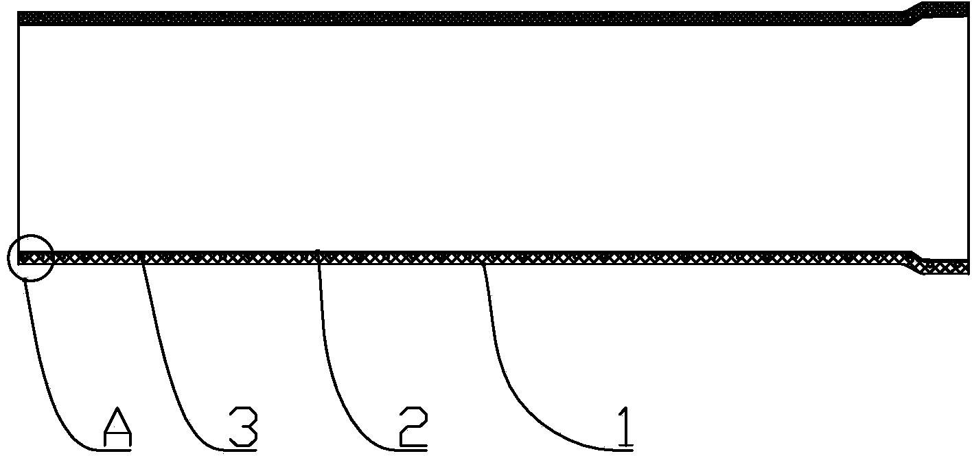 Glass reinforced plastic-lined pipe and production method thereof