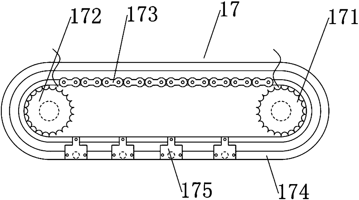 Bearing ring production line with efficient shot blasting device and working method thereof