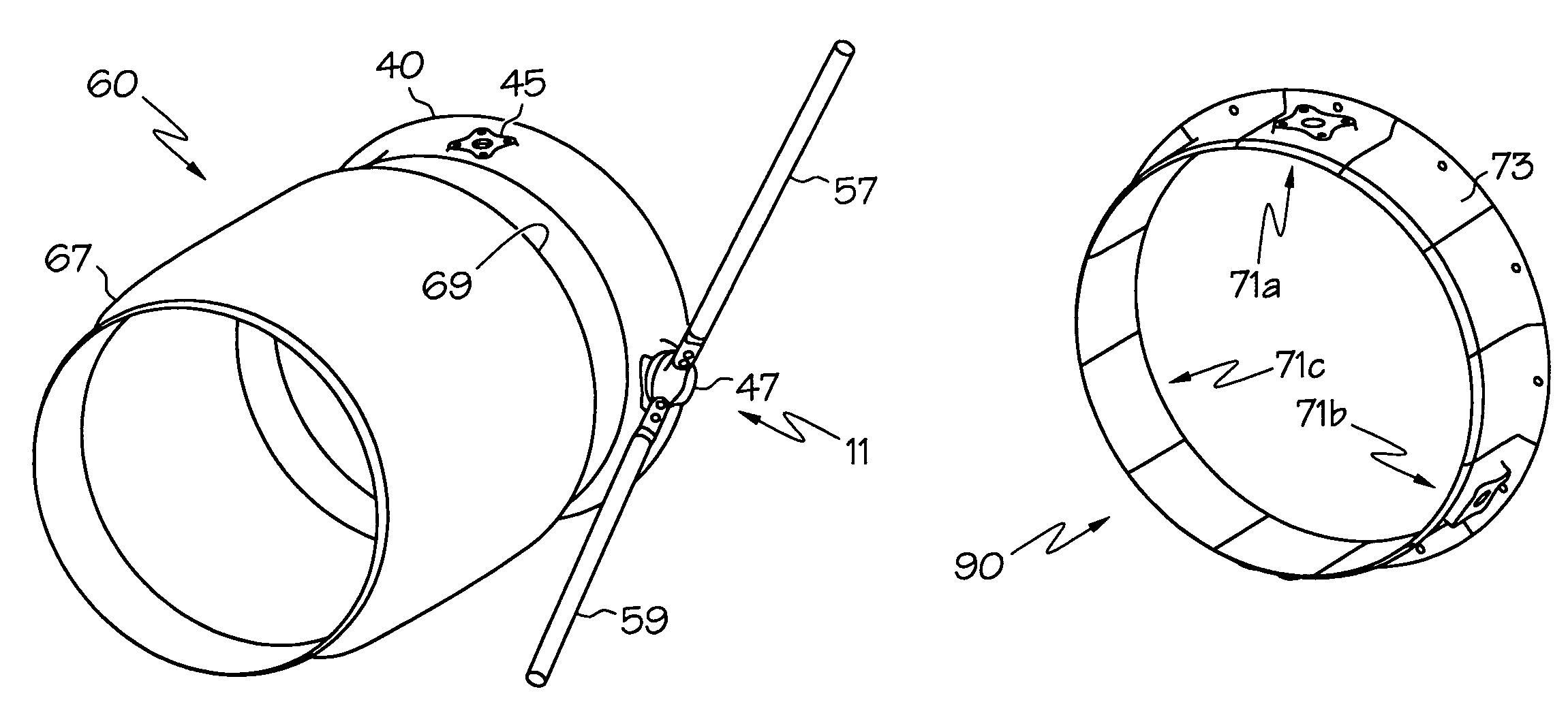 Integrated mount duct for use with airborne auxiliary power units and other turbomachines