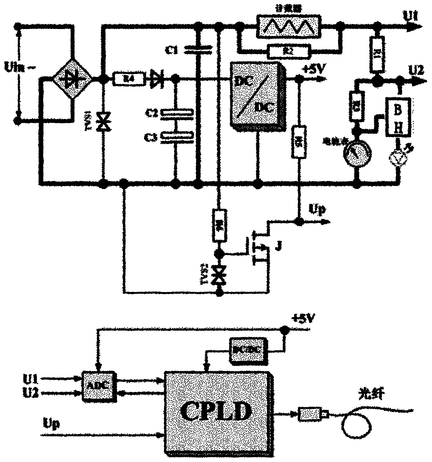 On-line arrester monitoring device with self-energy-taking function