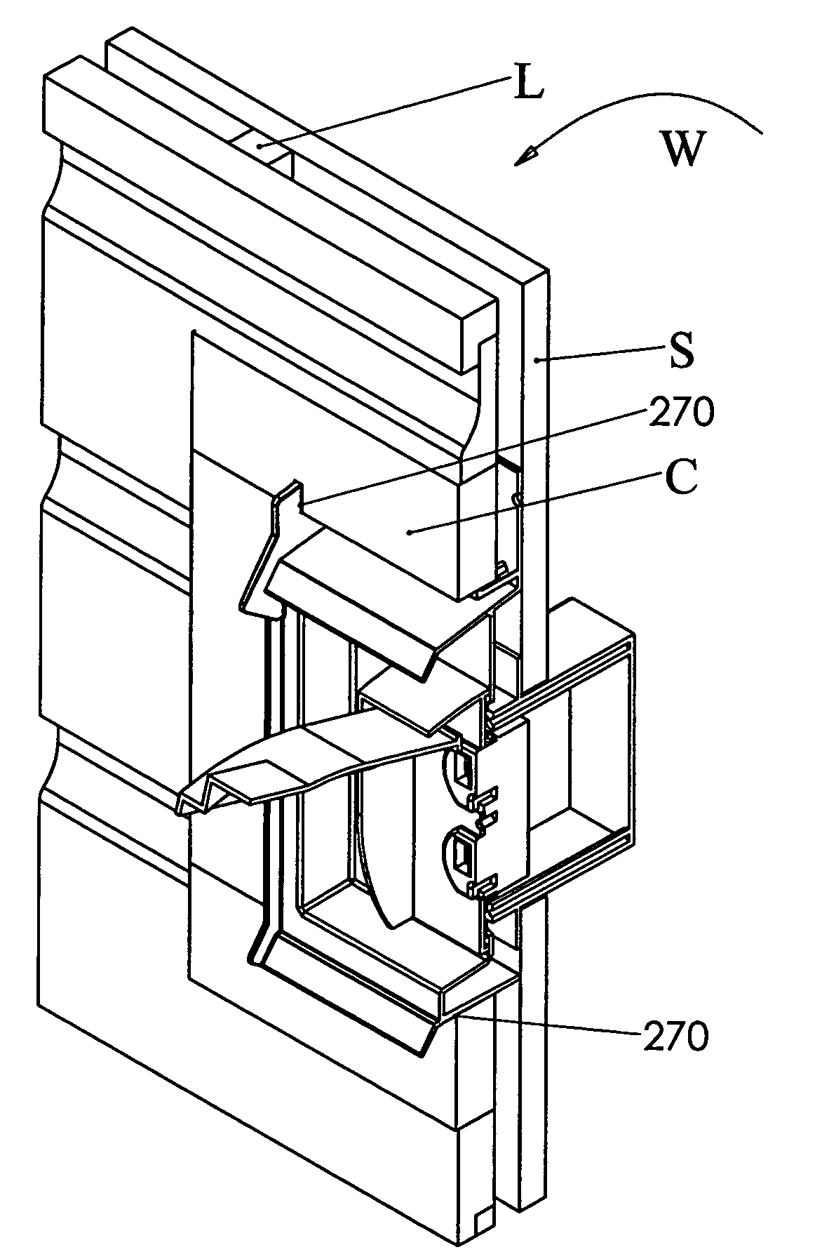 Water deviation unit for external wall fixtures