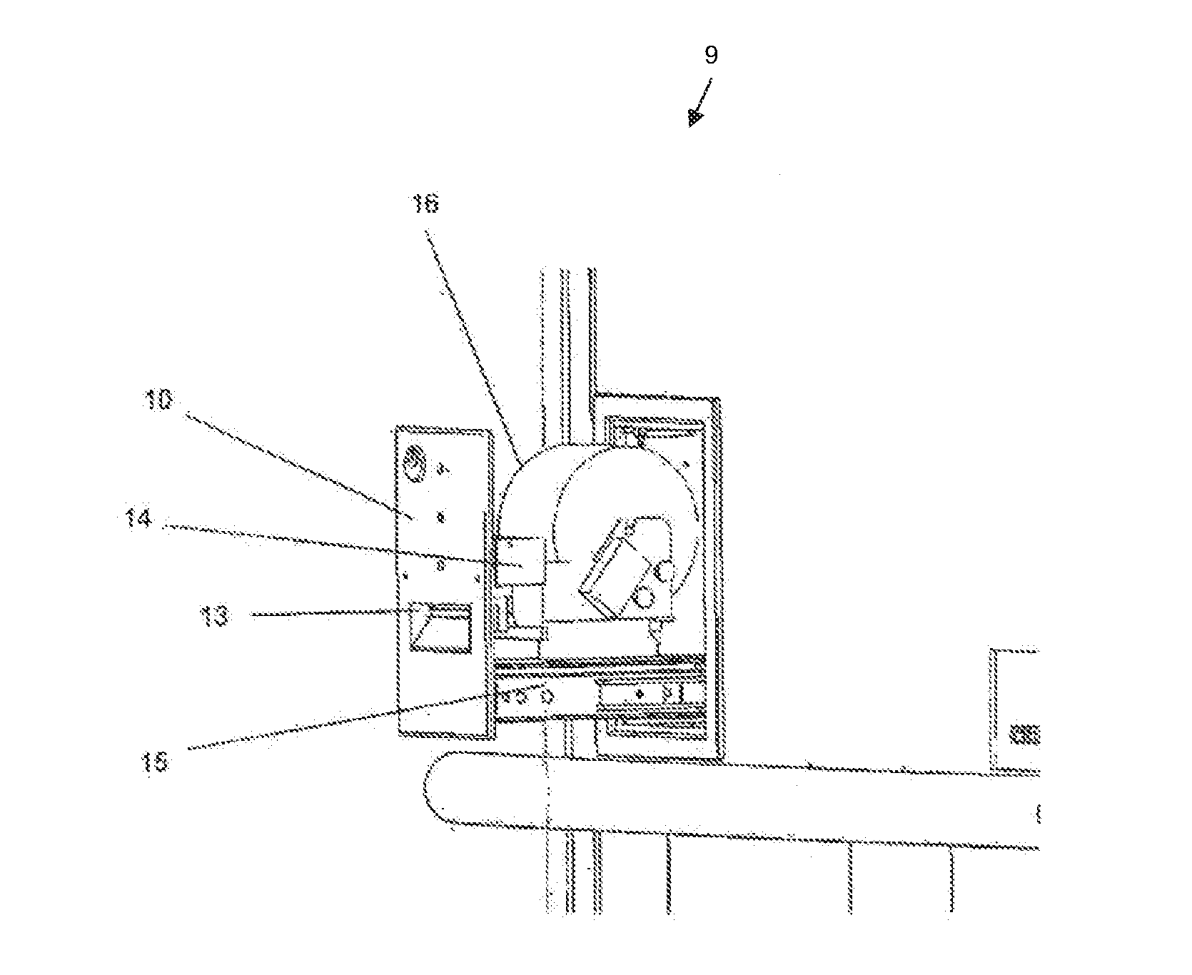 Cash machine for the management, insertion or withdrawal of valuables