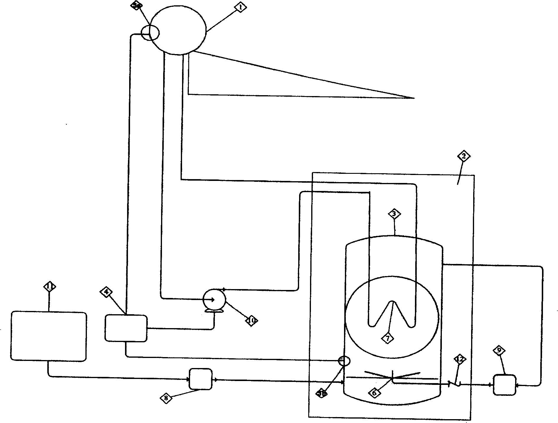 Combined temperature increasing device and method by anaerobic degesting greenhouse