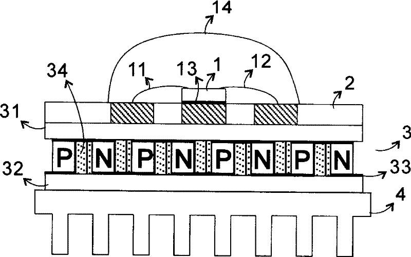 Envelope for luminous elements of semiconductor in large power