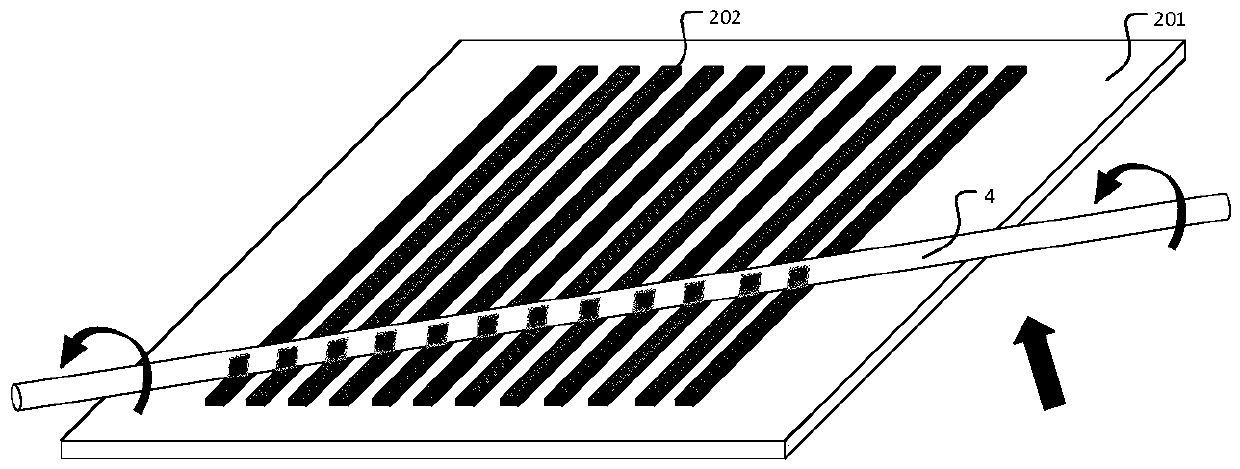 Pluggable roll printing coil probe of nuclear magnetic resonance instrument and design method thereof