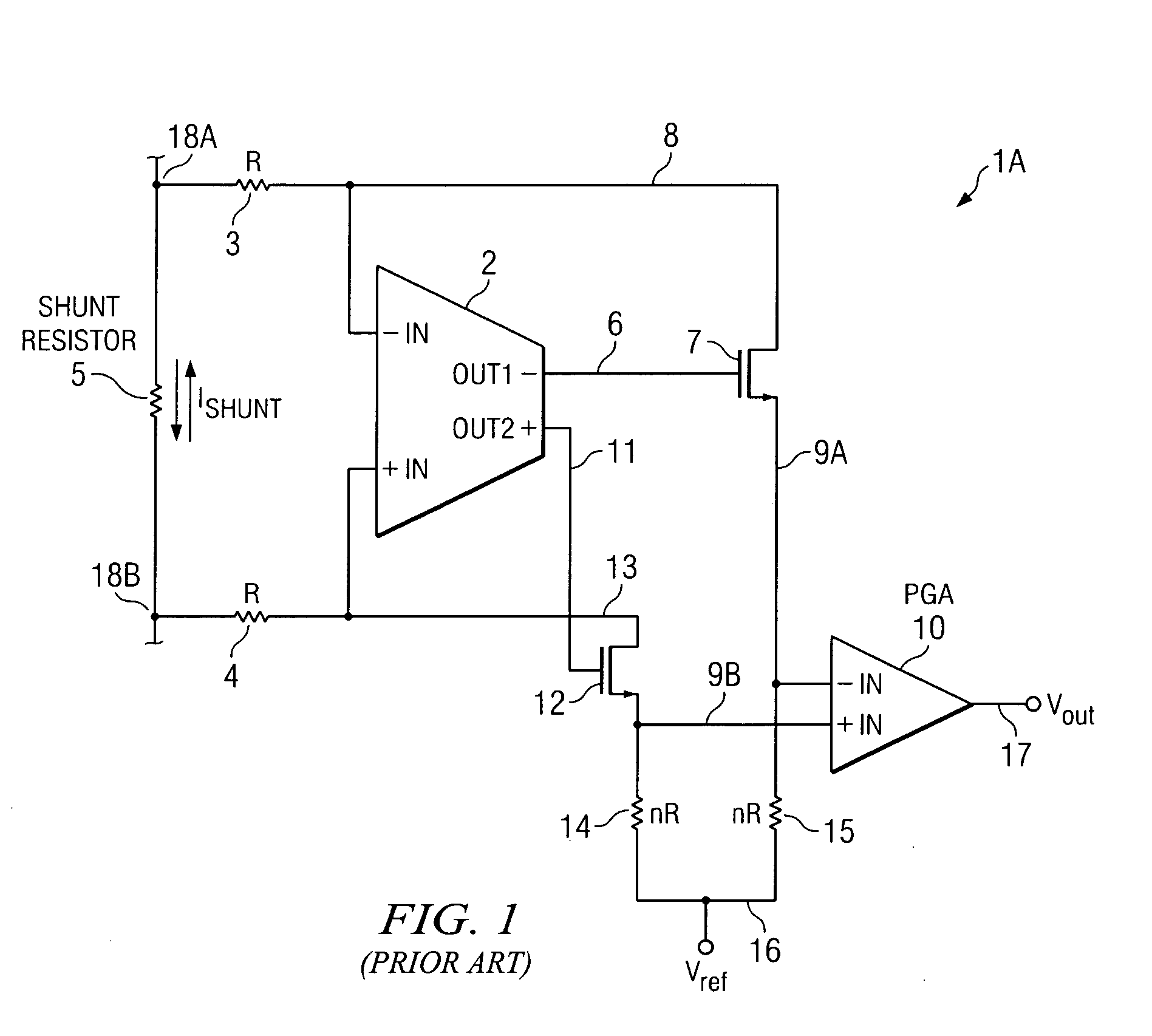 High-voltage differential amplifier and method using low voltage amplifier and dynamic voltage selection