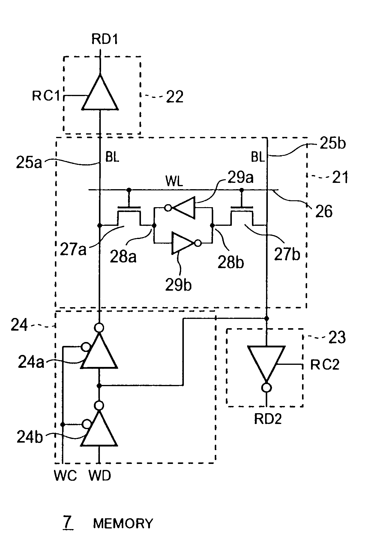 Display memory, driver circuit, display, and cellular information apparatus