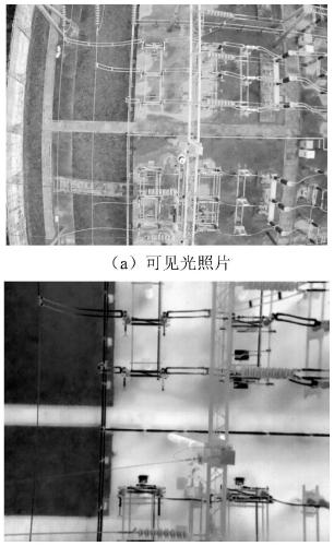 Substation knife switch temperature detection method based on unmanned aerial vehicle bifocal image fusion