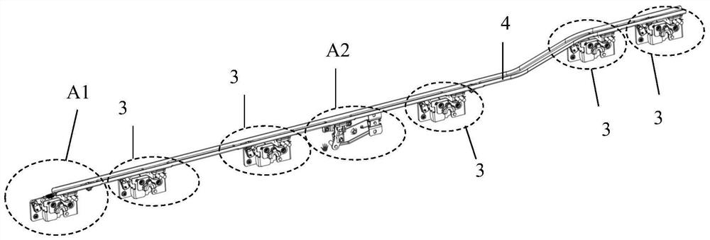 Locking mechanism assembly, locking method, unlocking method and electric vehicle