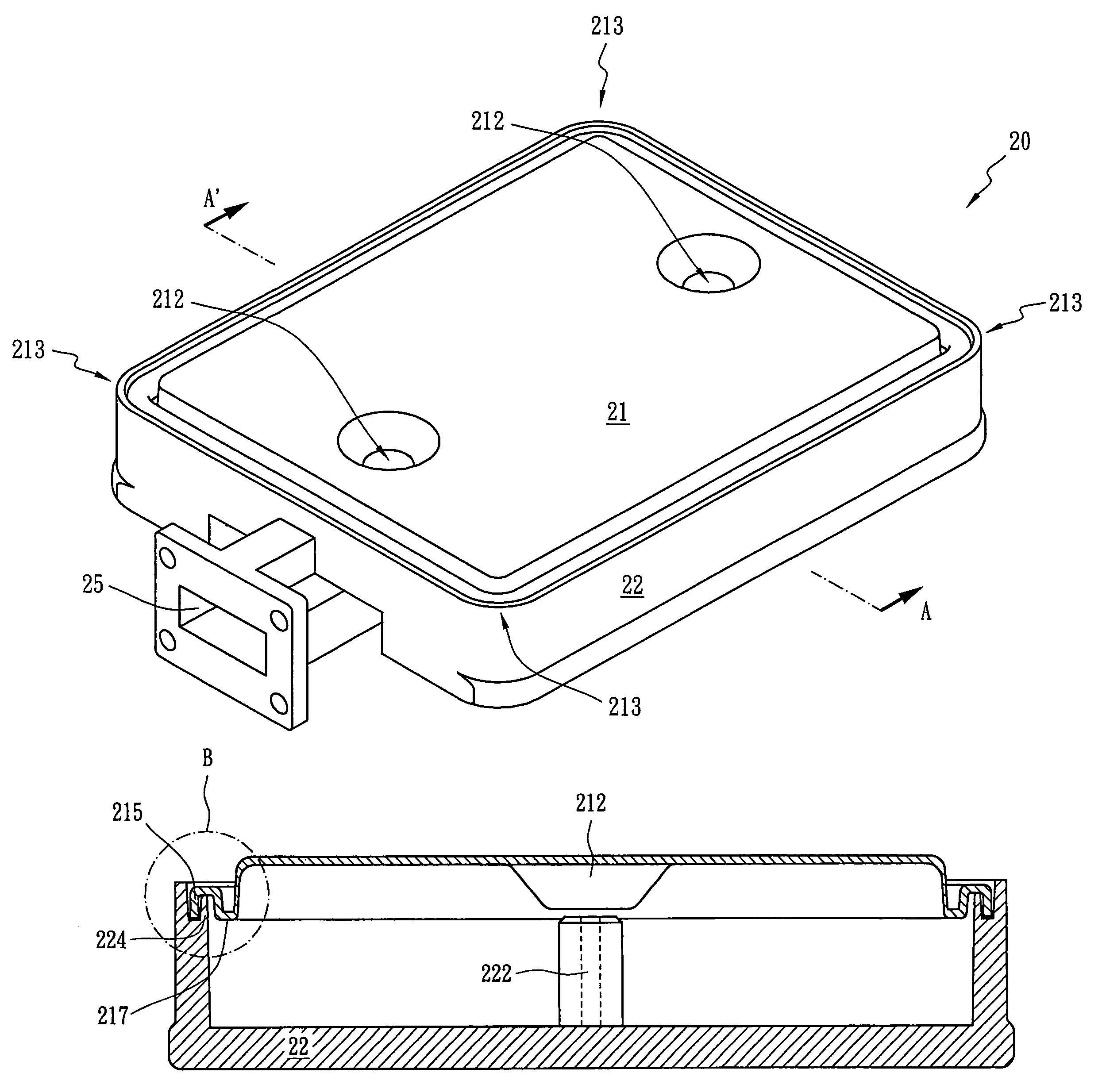 Electromagnetic interference shielding apparatus for signal transceiver