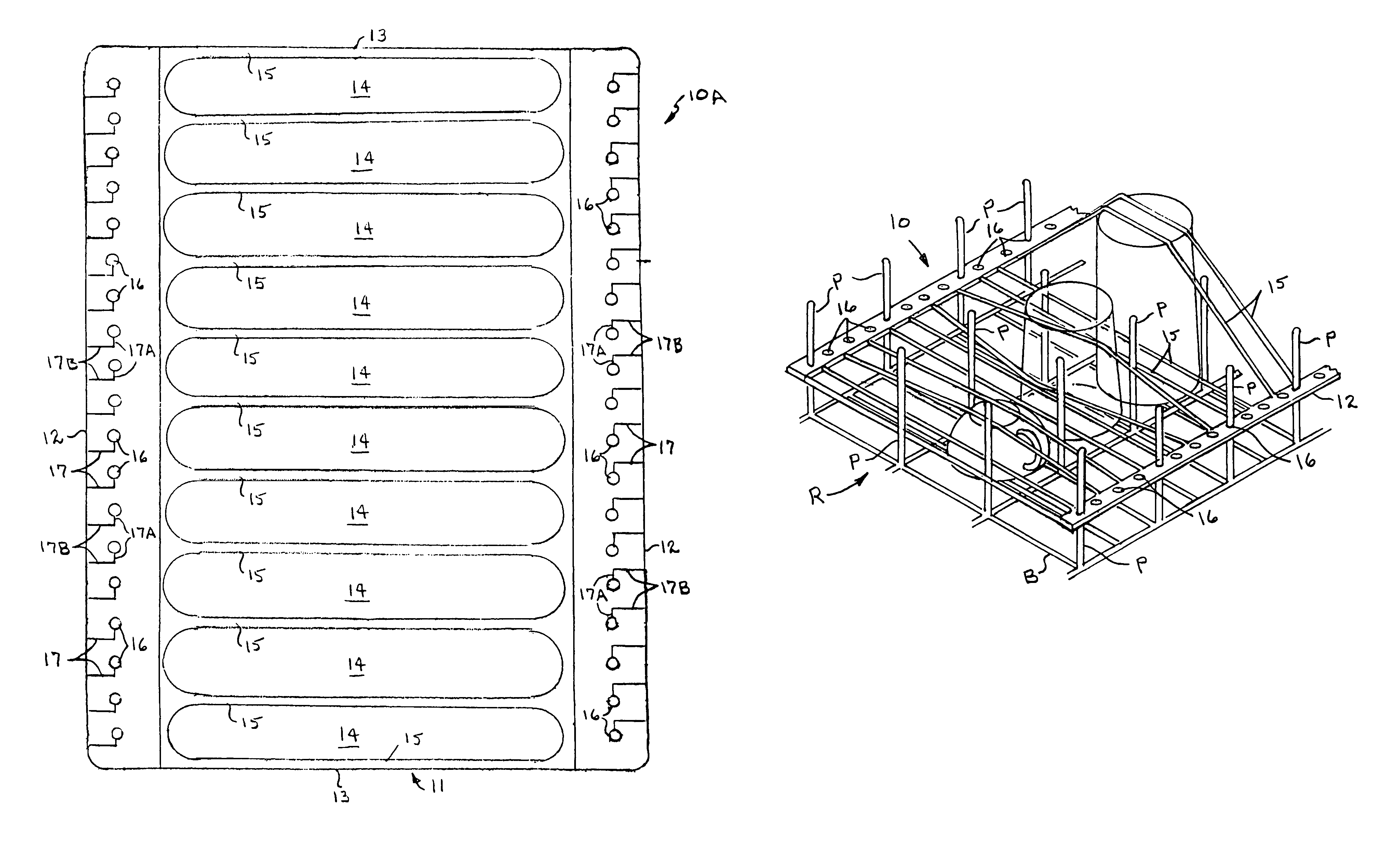 Elastic article retainer for dishwashers